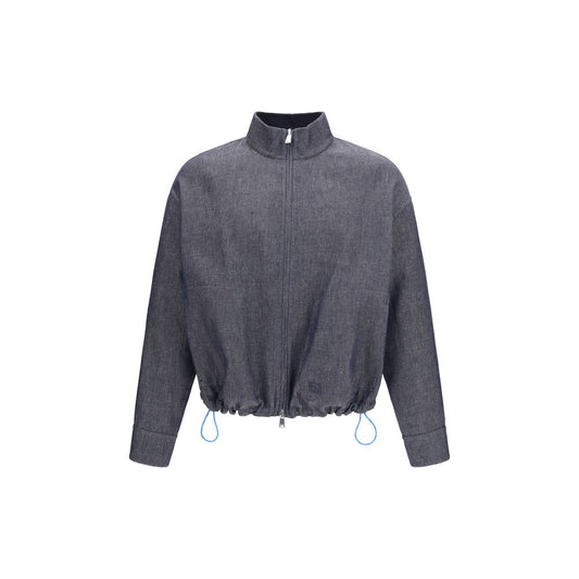 Fendi Blauw Linnen Denim Jasje