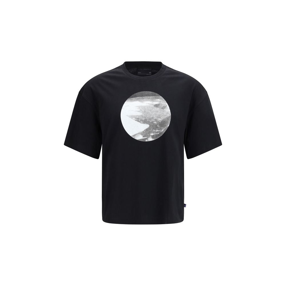 ALPHA INDUSTRIES Black Cotton T-Shirt - Desert Print