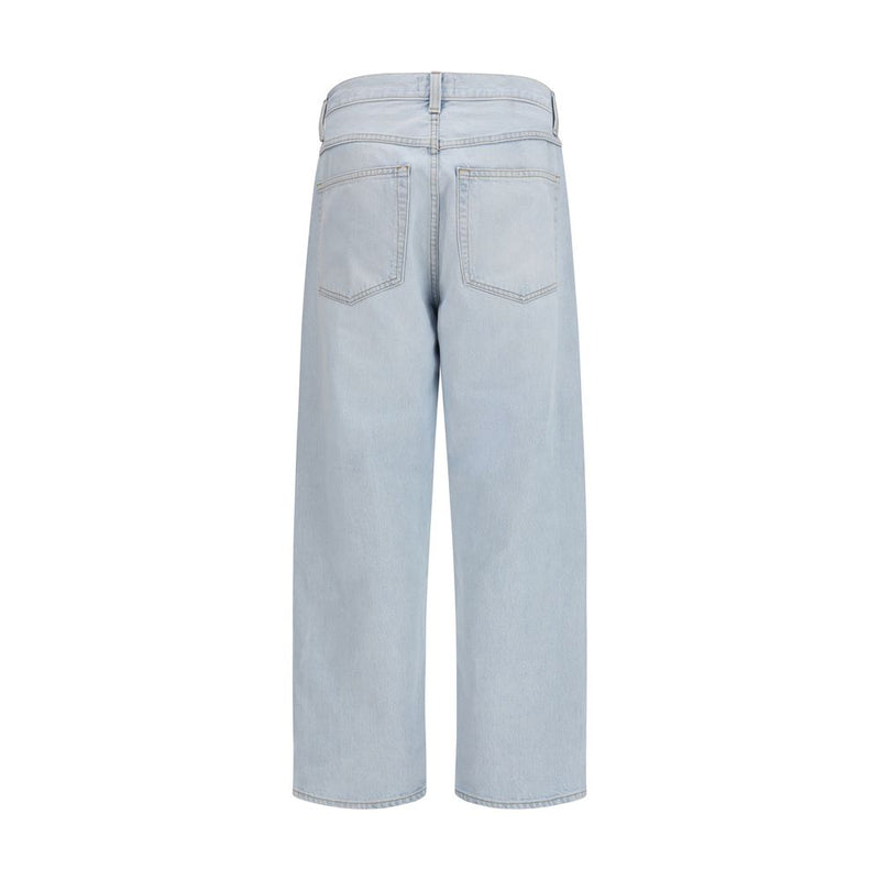 Agolde Blue Cotton Tapered Jeans - Fusion Style