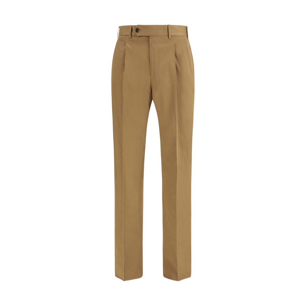 PT Torino Brown Cotton Casual Pants - Elegant & Comfortable