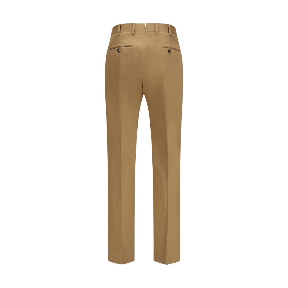 PT Torino Brown Cotton Casual Pants - Elegant & Comfortable