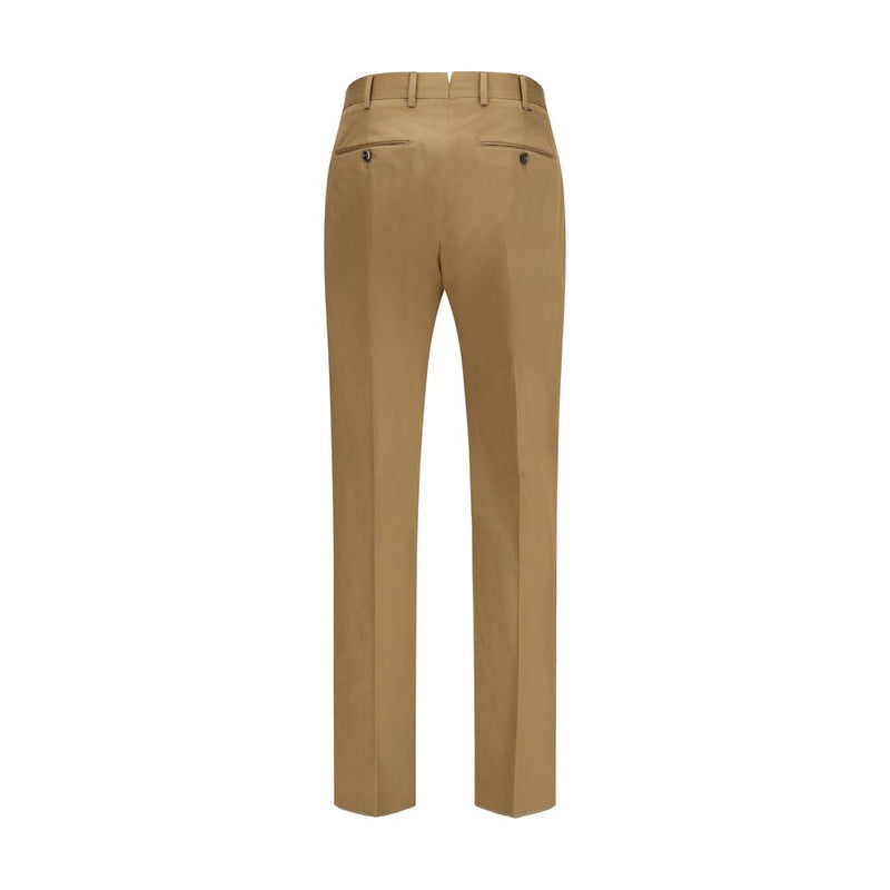PT Torino Brown Cotton Casual Pants - Elegant & Comfortable
