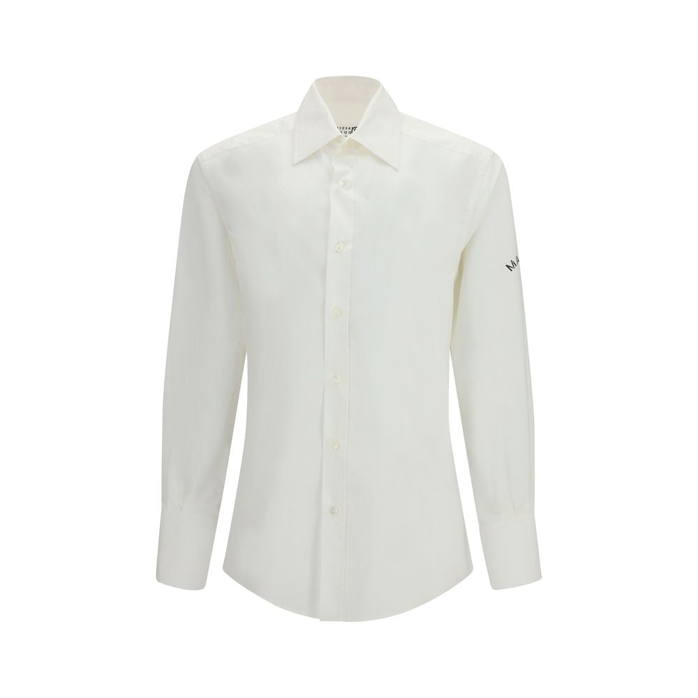 MM6 White Cotton Dress Shirt - Oversize Fit