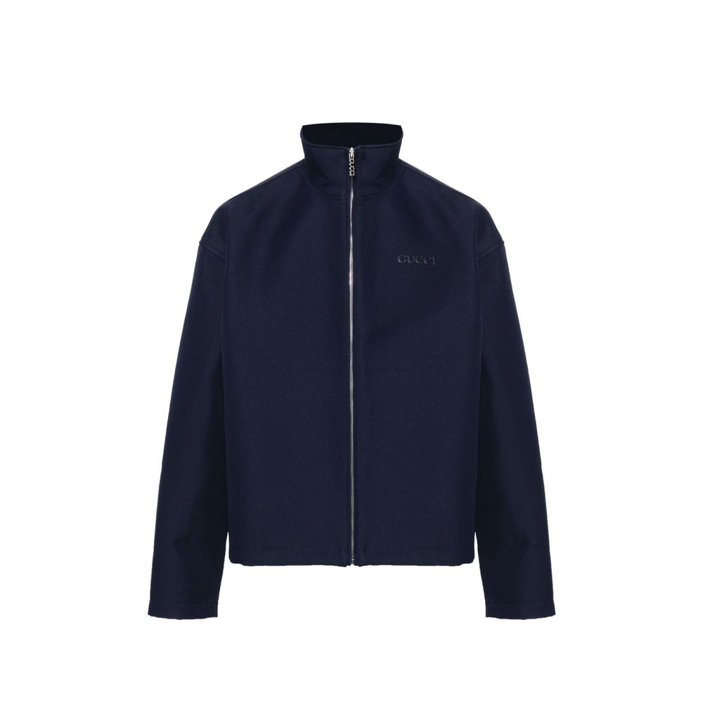 Gucci Blue Marabou Coat for Men