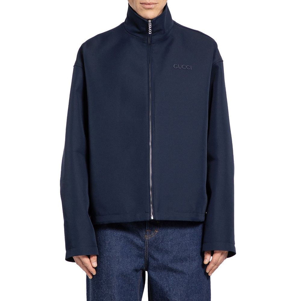 Gucci Blue Marabou Coat for Men