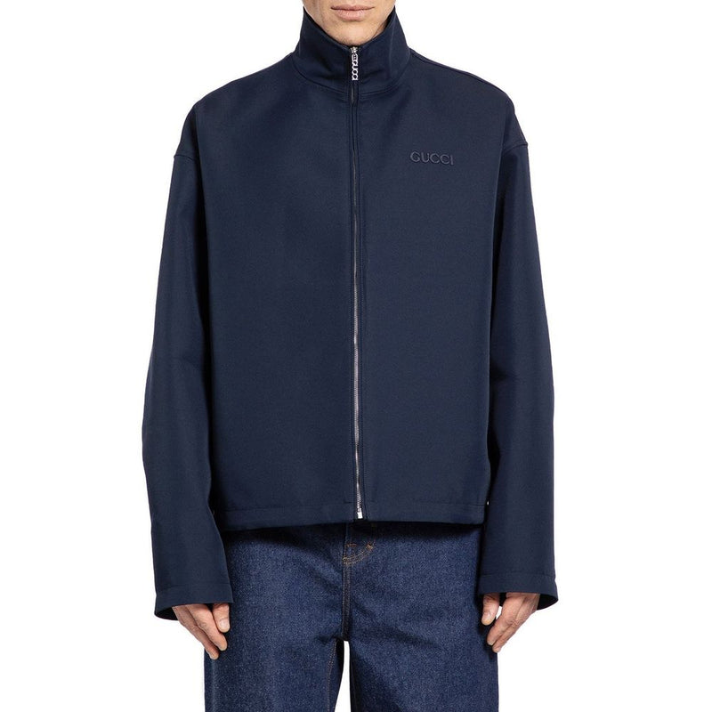 Gucci Blue Marabou Coat for Men