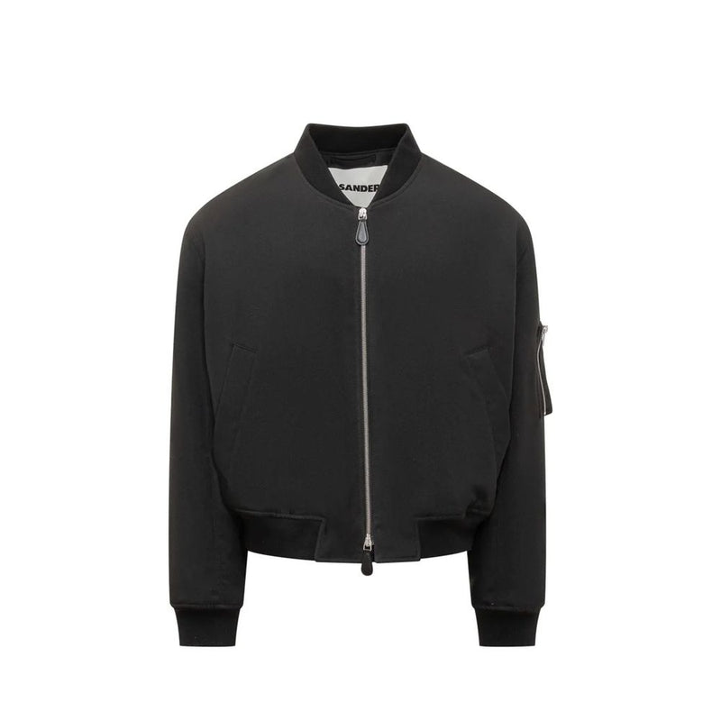 Blouson bomber Jil Sander en polyester noir