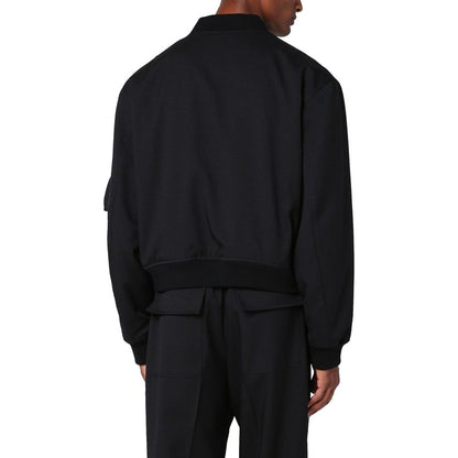 Blouson bomber Jil Sander en polyester noir