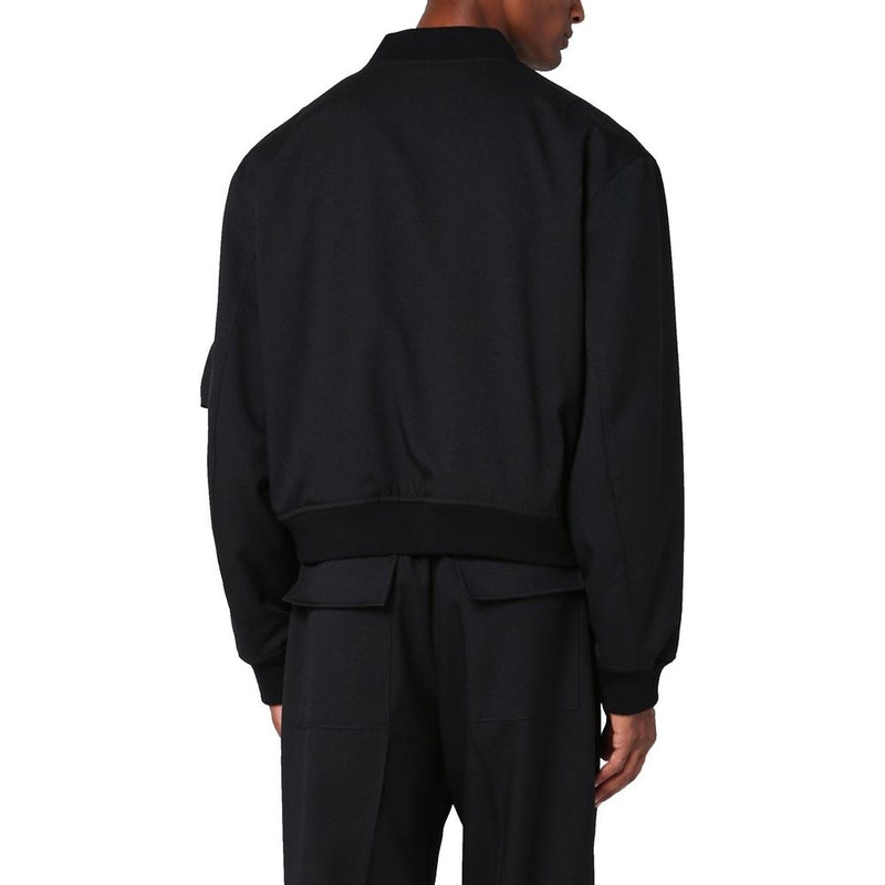Blouson bomber Jil Sander en polyester noir