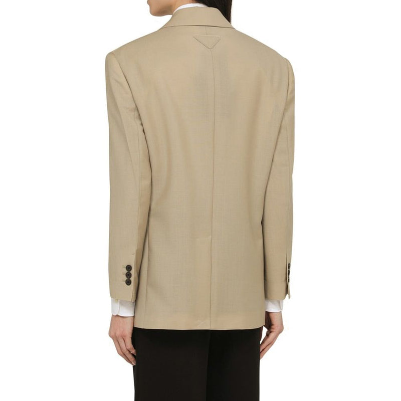 Prada Beige Mohair Blazer for Women
