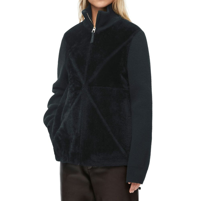 Loewe Black Lamb Fur Coat for Women