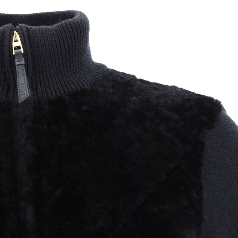 Loewe Black Lamb Fur Coat for Women