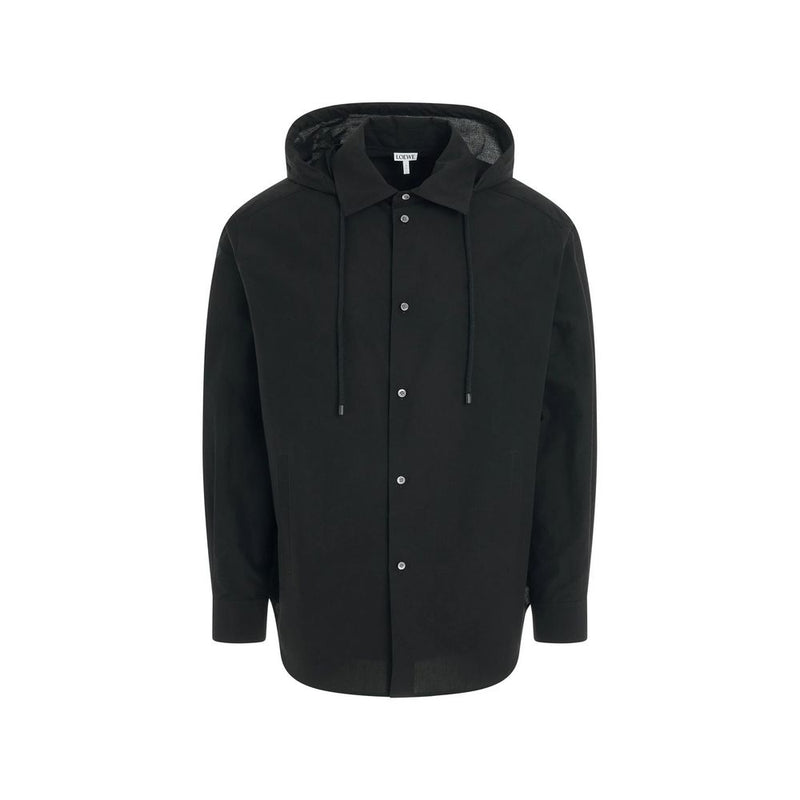 Loewe Black Cotton Shell Jacket for Men