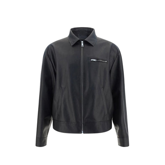 Prada zwarte leren jas
