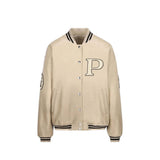 Prada Beige Calfskin Bomber Jacket for Women