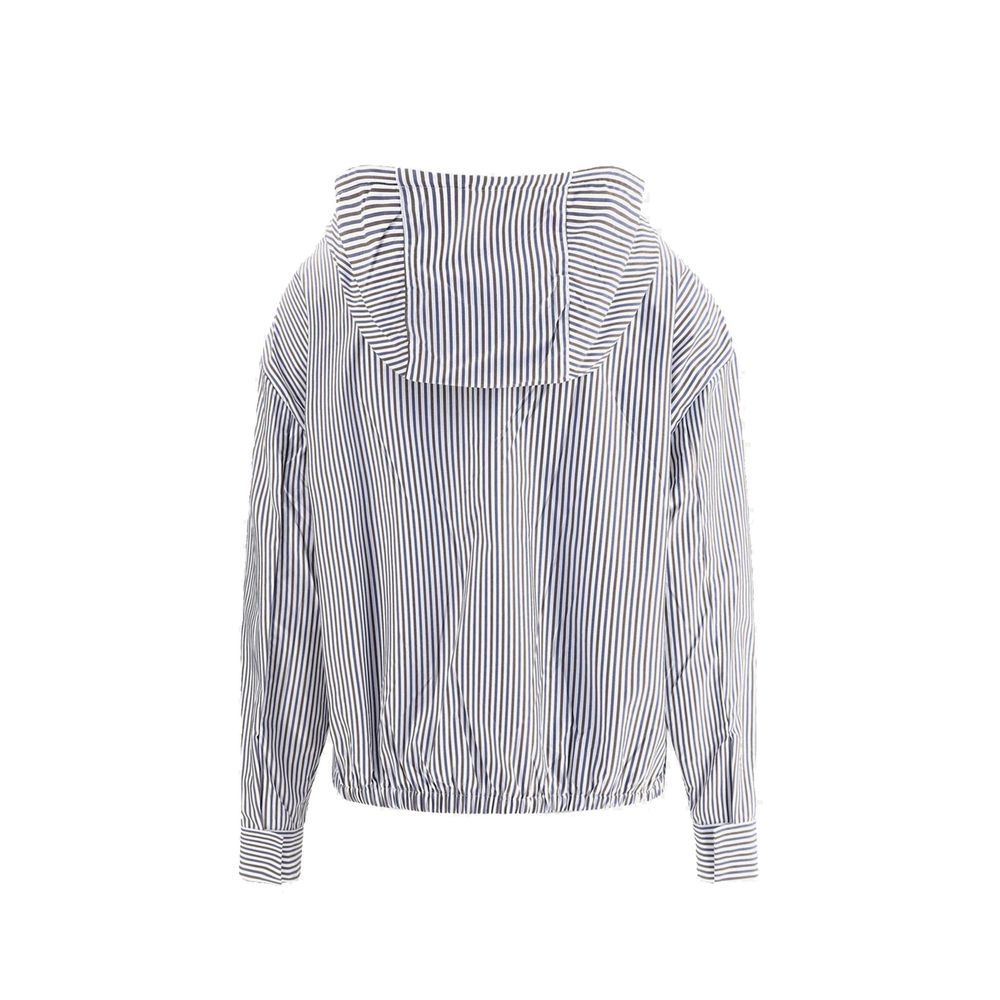 Prada Blue Polyamide Bomber Jacket for Women
