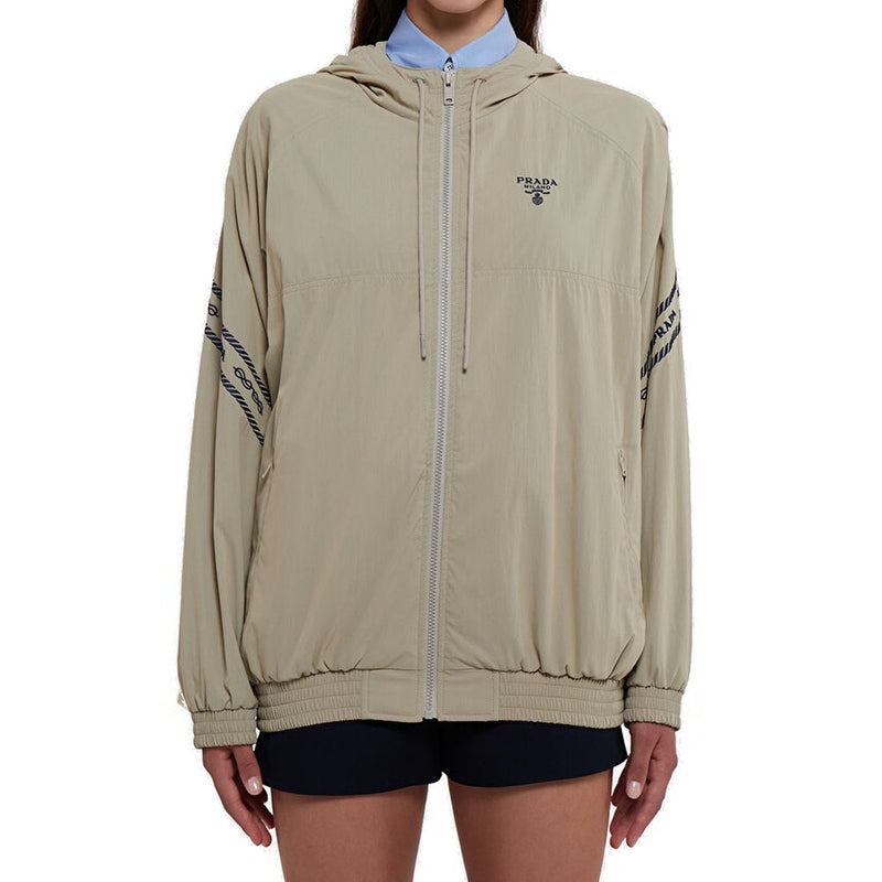 Prada Beige Cotton Shell Jacket for Women