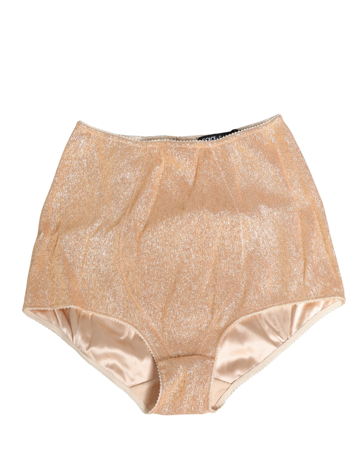 Dolce & Gabbana Beige Silk Blend High Waist Girdle Panty