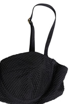 Dolce & Gabbana Black Nylon Padded Balconnet Brassiere Underwear