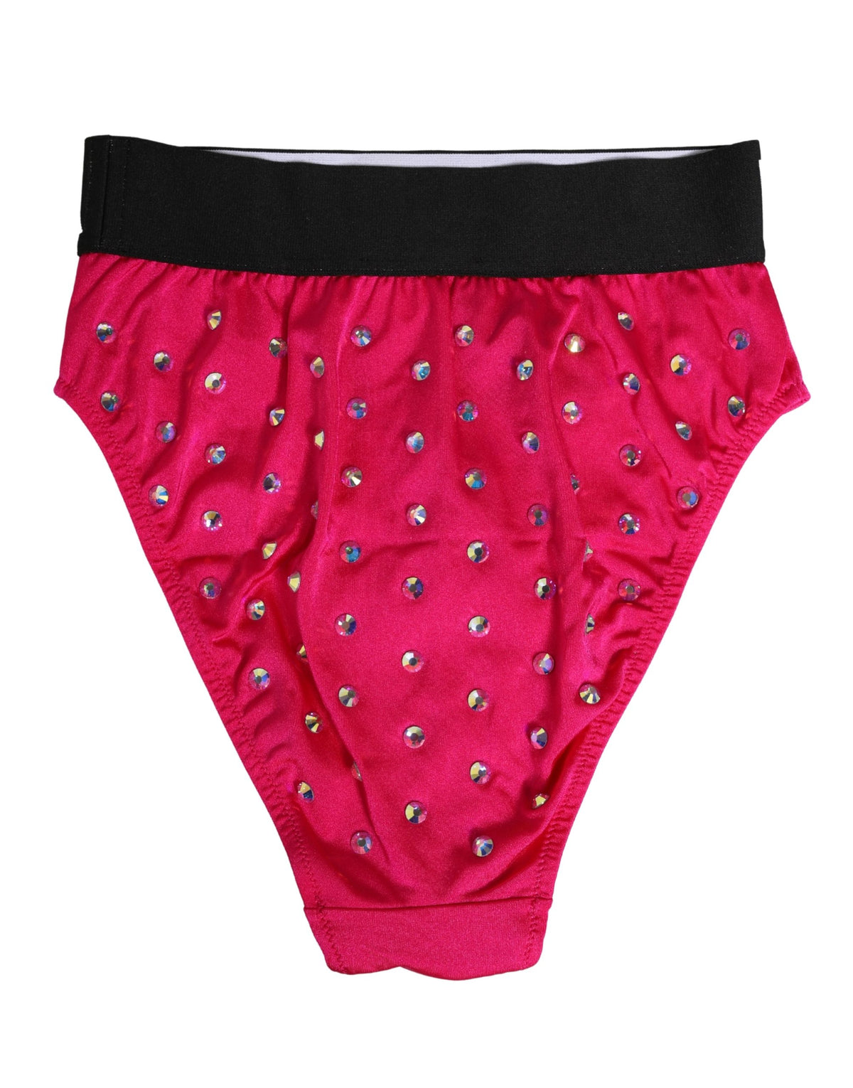 Dolce & Gabbana Pink Crystal High Waist Brief Panty