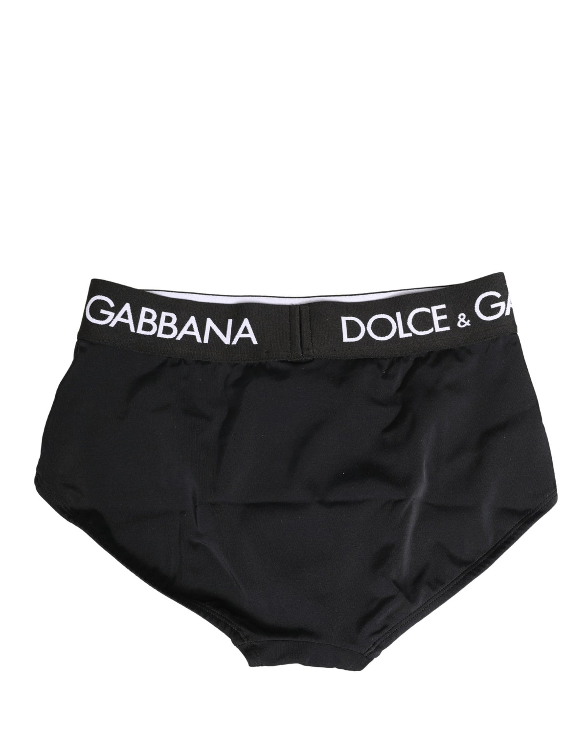 Dolce & Gabbana Black Logo Waistband Coulotte Panty