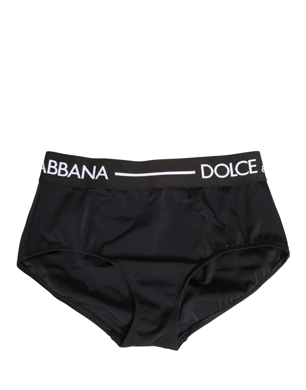 Dolce & Gabbana Black Logo Waistband Coulotte Panty
