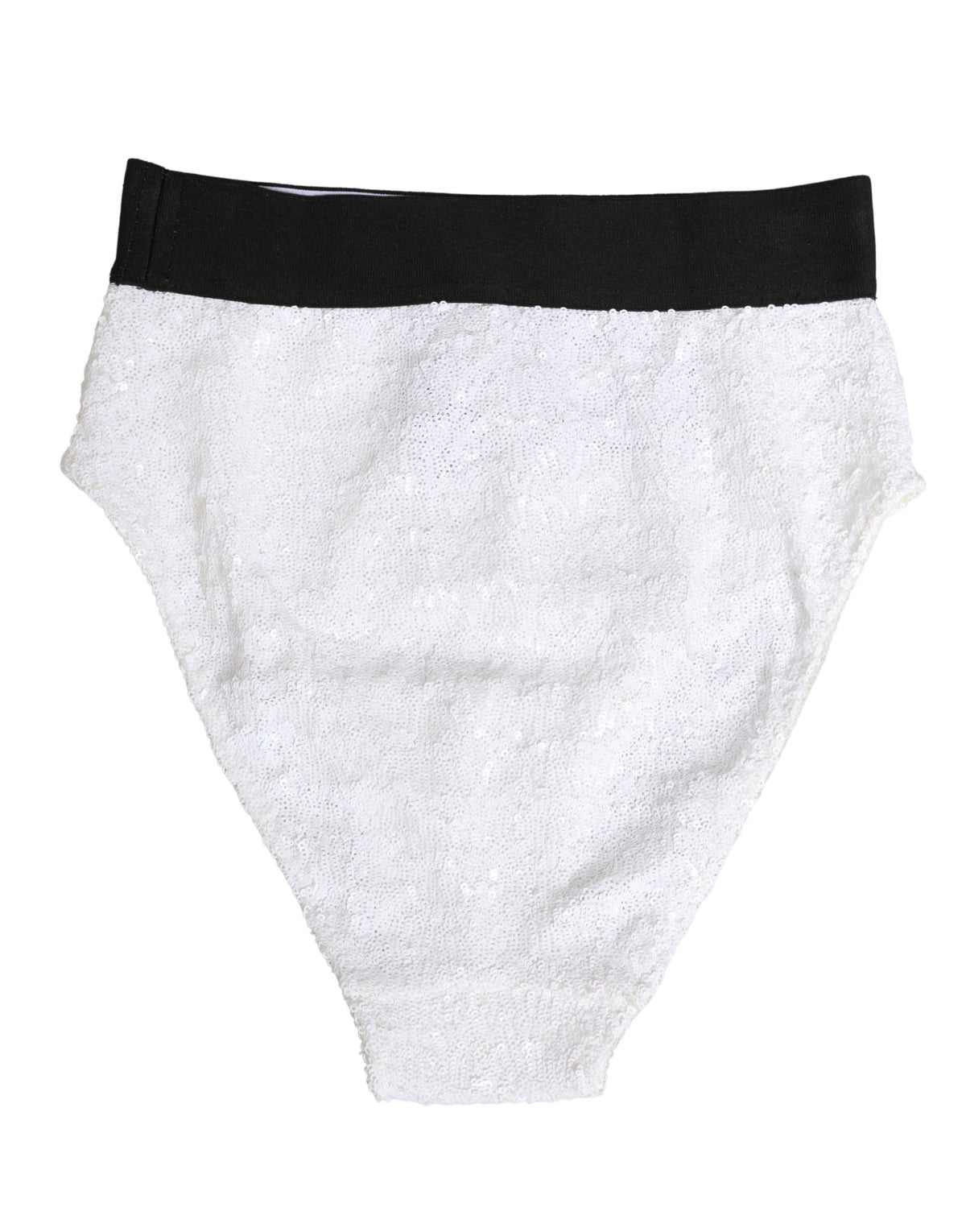 Dolce & Gabbana High Waist Panty with White Sequins