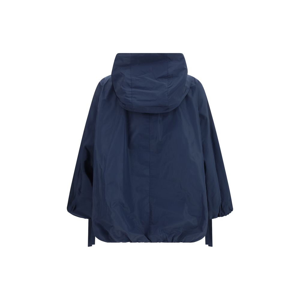 'S Max Mara Blue Polyester Trench Coat - Oversized Blouson