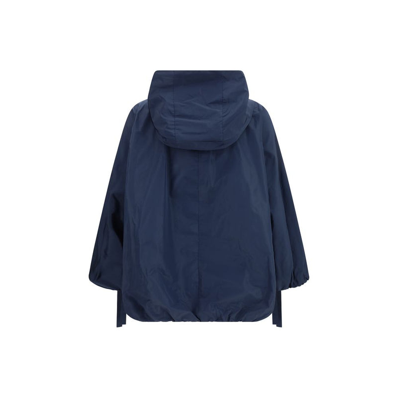 'S Max Mara Blue Polyester Trench Coat - Oversized Blouson