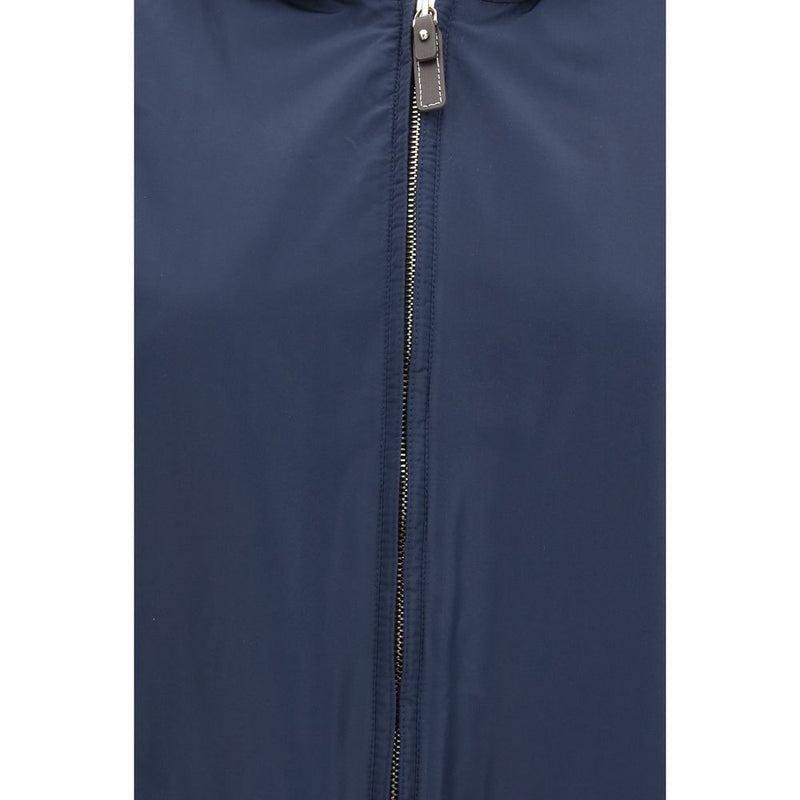 'S Max Mara Blue Polyester Trench Coat - Oversized Blouson