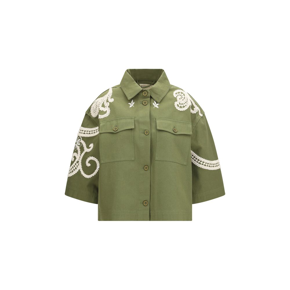 Manteau bicolore en coton Max Mara