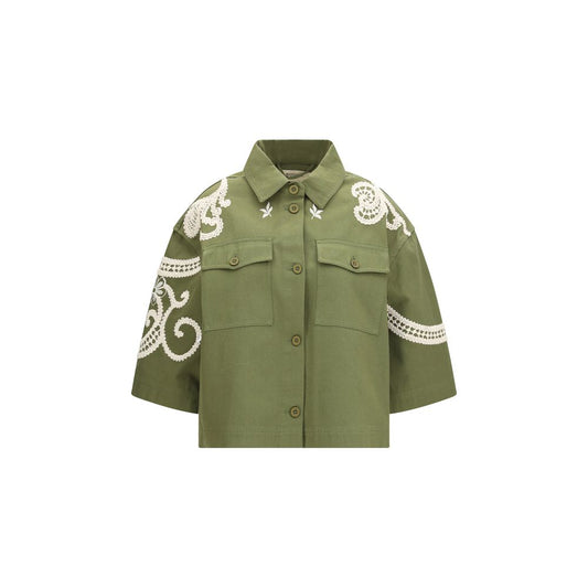 Manteau bicolore en coton Max Mara