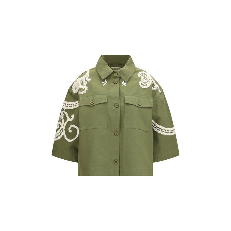 Manteau bicolore en coton Max Mara
