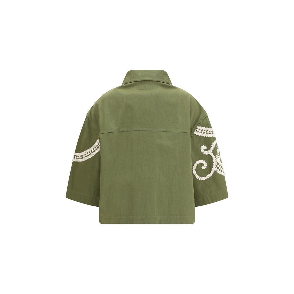 Manteau bicolore en coton Max Mara