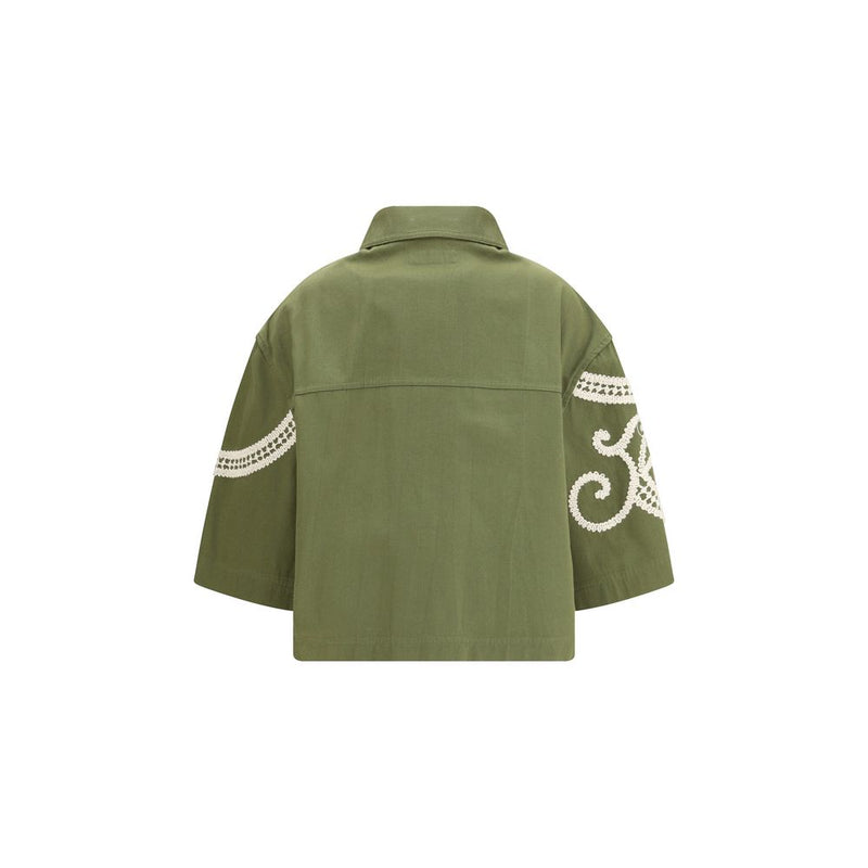 Manteau bicolore en coton Max Mara