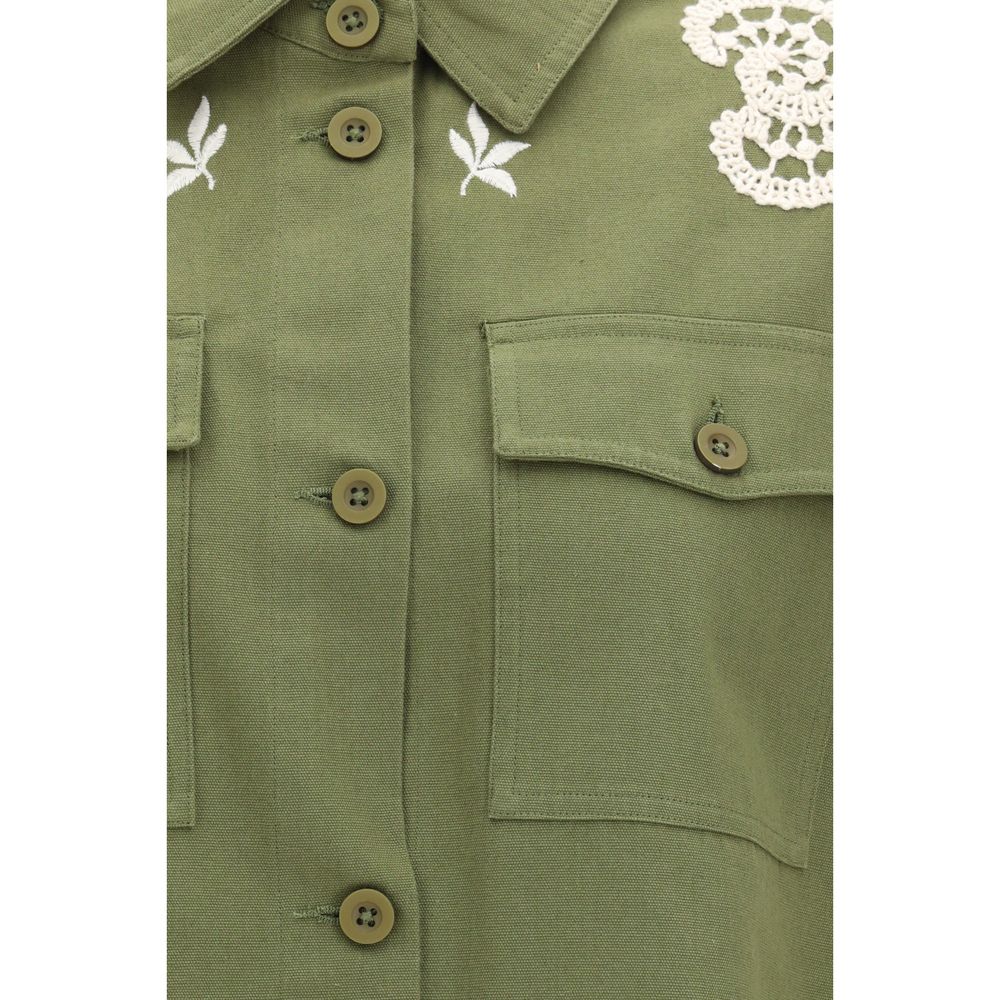 Manteau bicolore en coton Max Mara