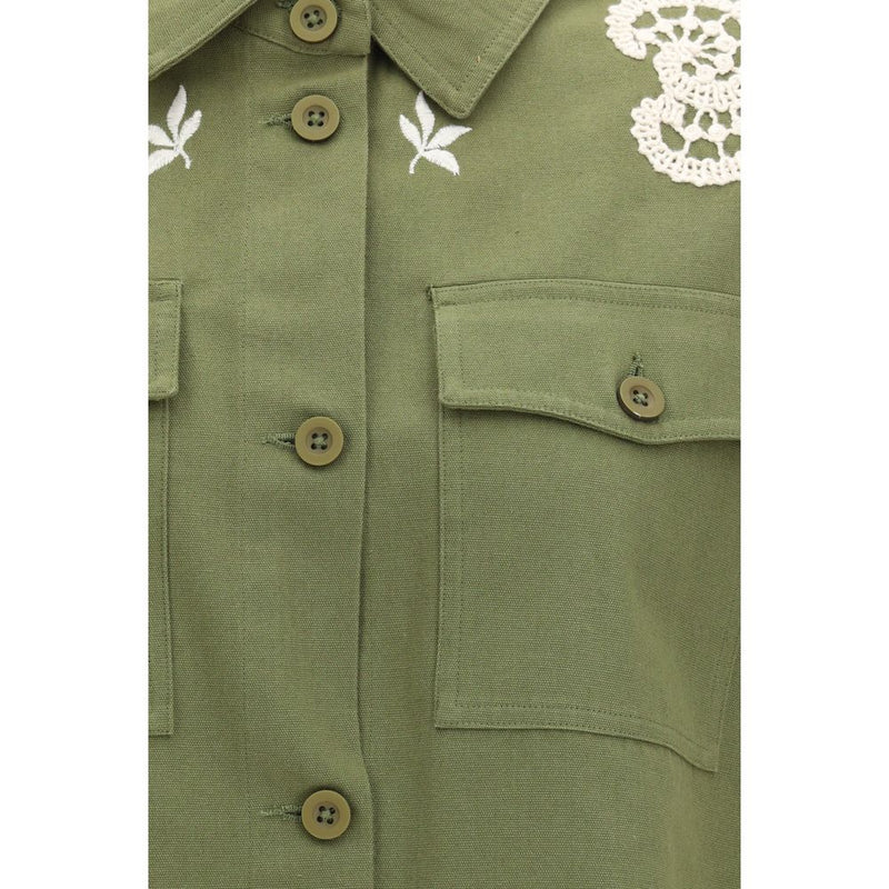 Manteau bicolore en coton Max Mara