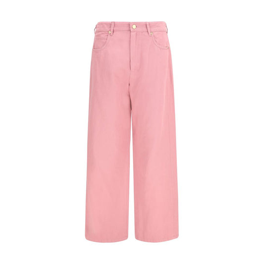 Pantalon décontracté en coton multicolore 'S Max Mara