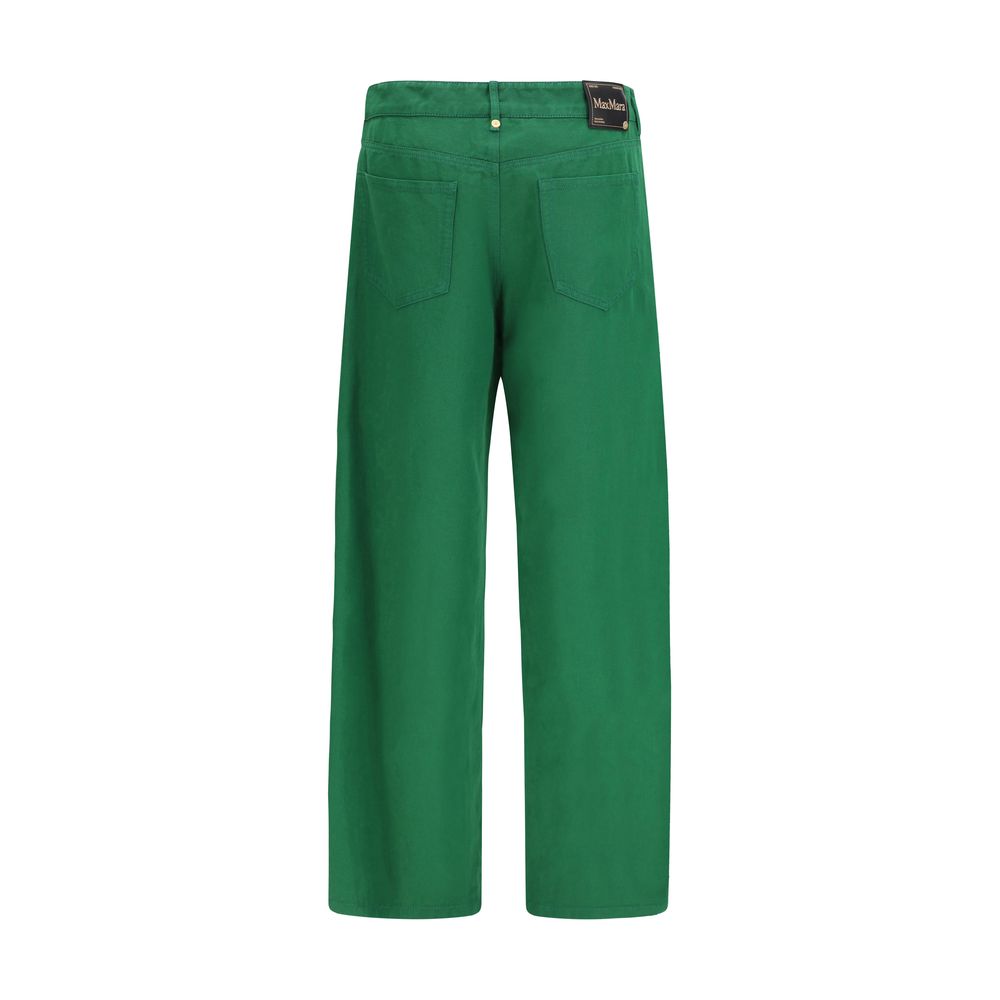 'S Max Mara Bicolor Cotton Casual Pants
