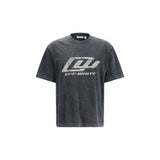 Off-White Racing Skate T-shirt - Gray Cotton Sportswear