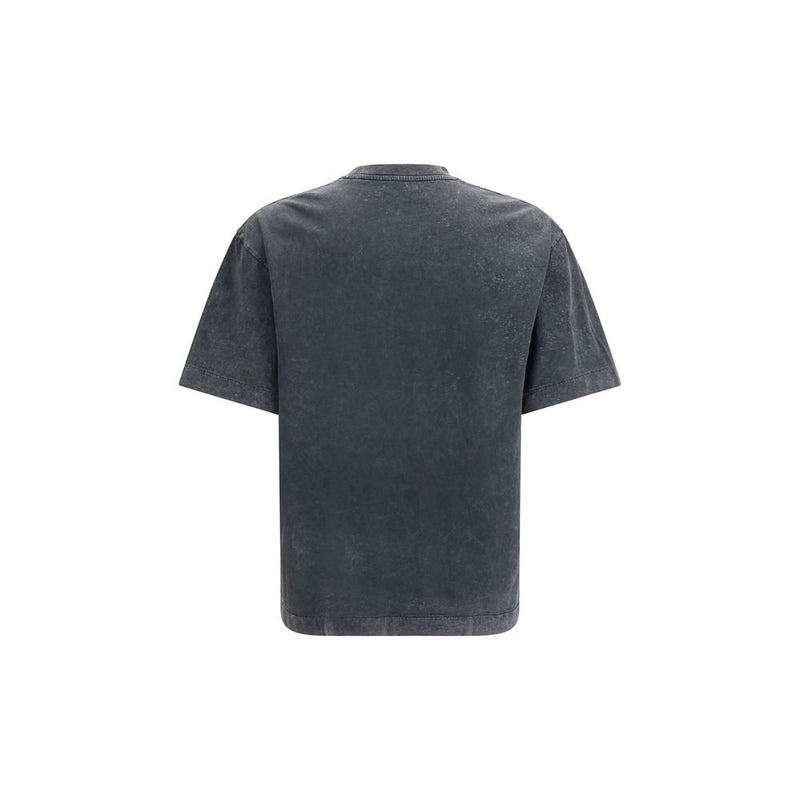 Off-White Racing Skate T-shirt - Gray Cotton Sportswear