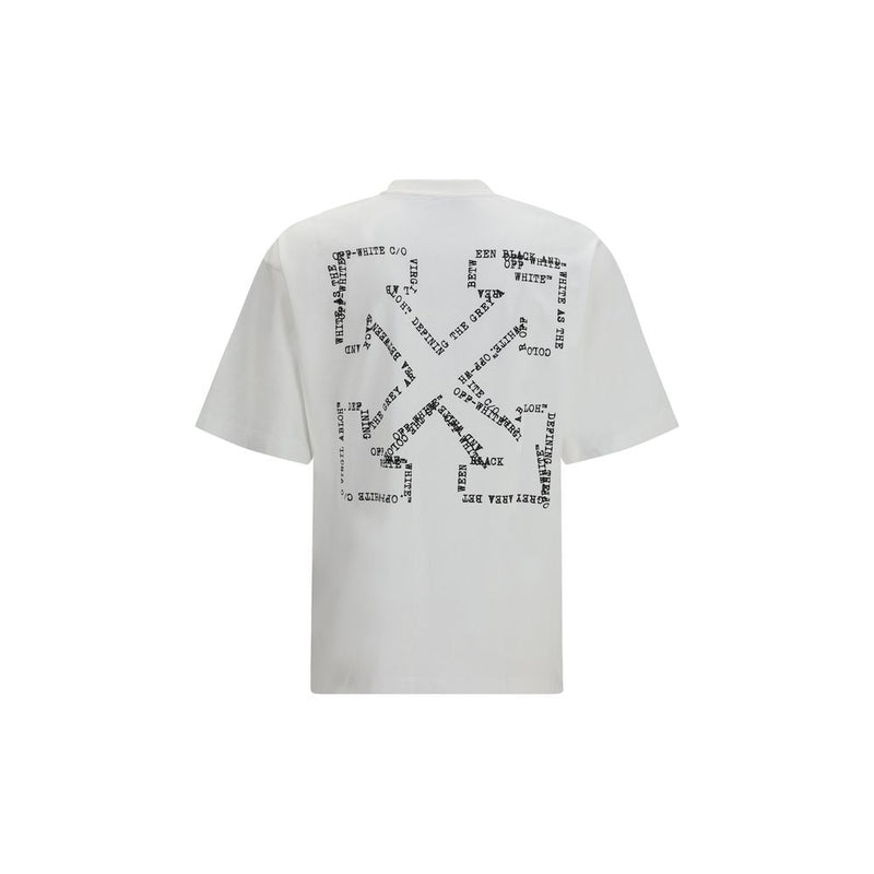 Off-White Type Arrow Skate T-shirt - White Cotton Sportswear