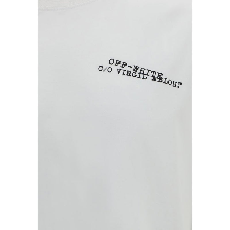 Off-White Type Arrow Skate T-shirt - White Cotton Sportswear