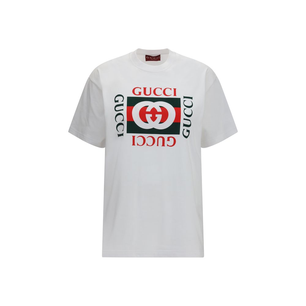 Gucci Ancora G Loved White Cotton T-Shirt for Women