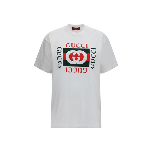 Gucci Ancora G Loved White Cotton T-Shirt for Women