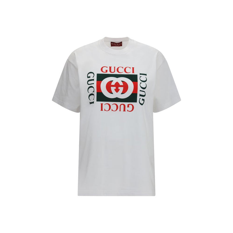 Gucci Ancora G Loved White Cotton T-Shirt for Women
