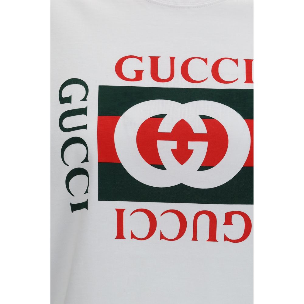 Gucci Ancora G Loved White Cotton T-Shirt for Women