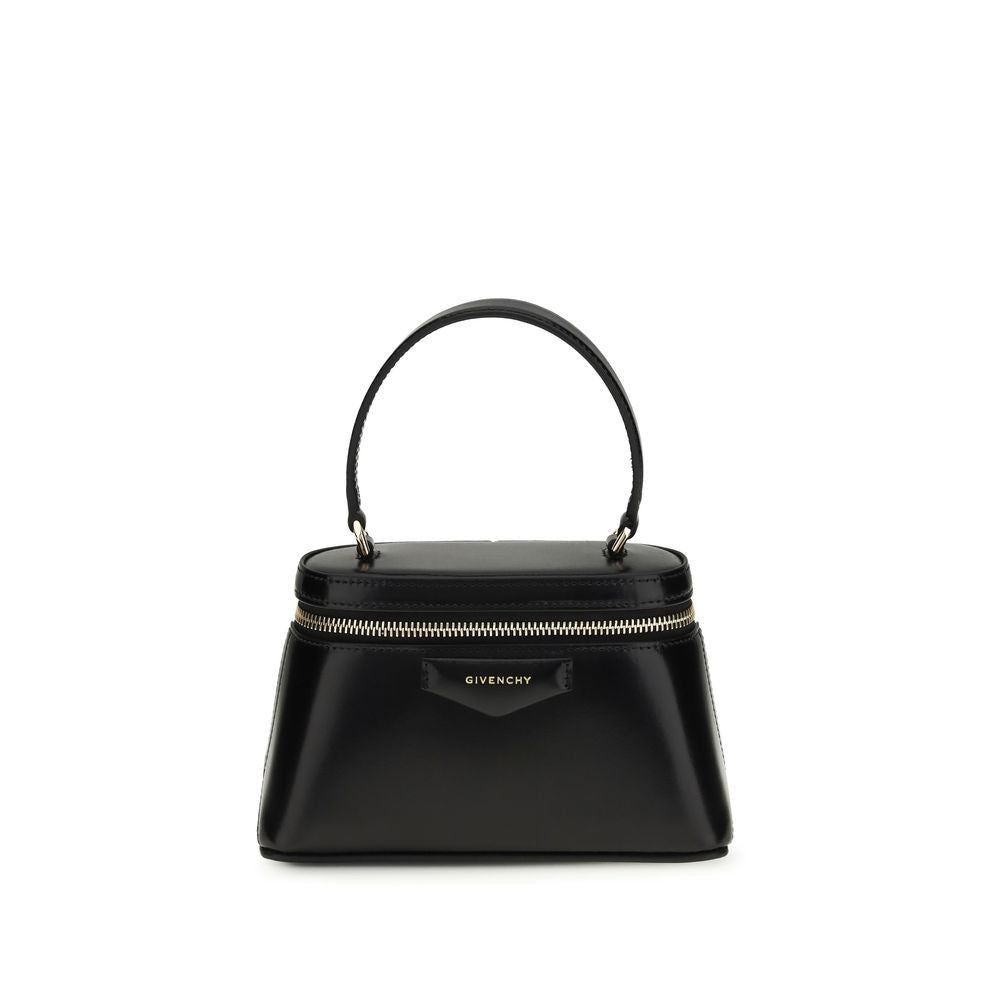 Givenchy Antigona Mini Handbag in Black Calf Leather
