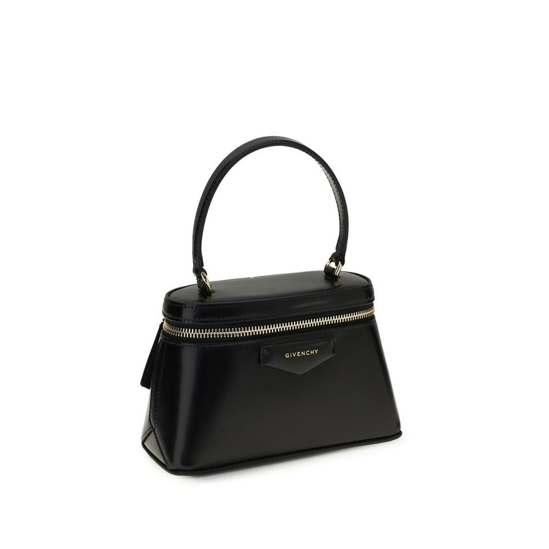 Givenchy Antigona Mini Handbag in Black Calf Leather