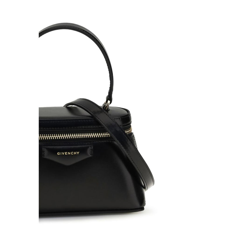 Givenchy Antigona Mini Handbag in Black Calf Leather